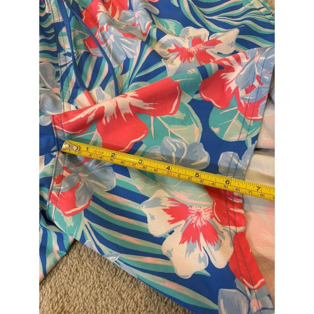 Vineyard Vines Chappy Swim Trunks Men Medium Floral  Multicolor 7